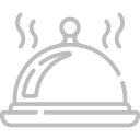 main-course Silver cloche covering a dish